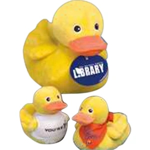 Squeeky Duck (tm) - 4" Stuffed Duck That Makes A Squeeky Sound. Features Embroidered Eyes