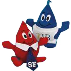 Thrifty Water Drop (tm) - 6" Water Drop Stuffed Toy With Embroidered Eyes