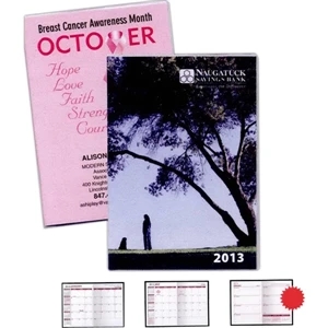 Customized Full Color Digital Monthly 7" X 10" Planner With Clear Standard Vinyl
