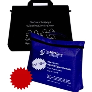 Cloth Handled Zippered Portfolio Lets You Get A Handle On All Your Assorted Items