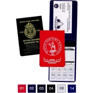 100 Page Pad - Standard Vinyl Memo Book With A Clear Pocket And A 2 Year Calendar