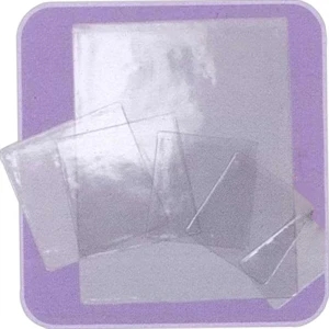 Double Polished Clear 10 Gauge Vinyl Sleeve/insurance Card Holder, Blank