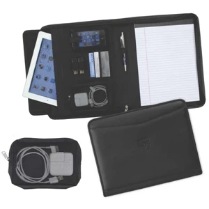 Ambassador - Padfolio Features A Velvet Lined Tablet Pocket And Deluxe Bonded Leather