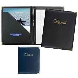 Visconti - Classically Styled Pad Folder Features Soft, Smooth Simulated Leather