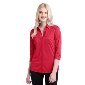 Ogio (r) Pearl Polo - X S - X L - Women's Polo Shirt With Razor Sharp Attitude And 3/4 Sleeves