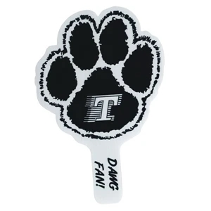 Paw - Weather Resistant Hand Fan, Made Of Corrugated Plastic, Approximately 8" X 12"