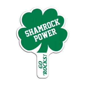 Clover - Weather Resistant Hand Fan, Made Of Corrugated Plastic, Approximately 8" X 12"