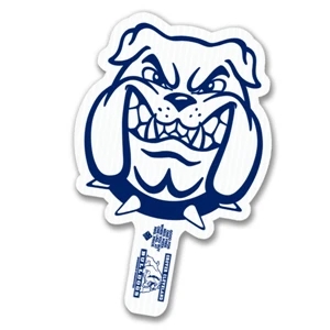 Bull Dog - Weather Resistant Hand Fan, Made Of Corrugated Plastic, Approximately 8" X 12"