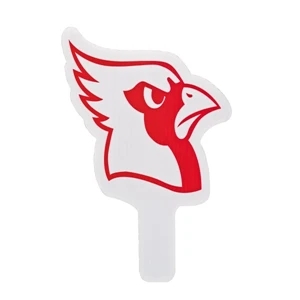Cardinal - Weather Resistant Hand Fan, Made Of Corrugated Plastic, Approximately 8" X 12"