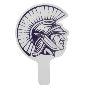 Trojan - Weather Resistant Hand Fan, Made Of Corrugated Plastic, Approximately 8" X 12"