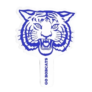 Tiger - Weather Resistant Hand Fan, Made Of Corrugated Plastic, Approximately 8" X 12"
