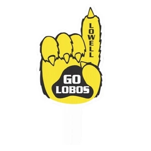 Paw #1 Finger - Weather Resistant Hand Fan, Made Of Corrugated Plastic, Approximately 8" X 12"
