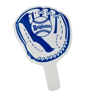 Baseball Glove - Weather Resistant Hand Fan, Made Of Corrugated Plastic, Approximately 8" X 12"