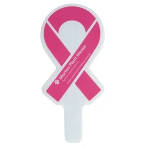 Awareness Ribbon - Weather Resistant Hand Fan, Made Of Corrugated Plastic, Approximately 8" X 12"