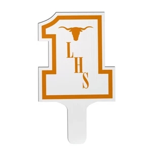 #1 - Weather Resistant Hand Fan, Made Of Corrugated Plastic, Approximately 8" X 12"