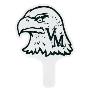 Eagle - Weather Resistant Hand Fan, Made Of Corrugated Plastic, Approximately 8" X 12"