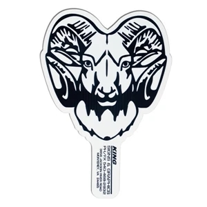 Ram - Weather Resistant Hand Fan, Made Of Corrugated Plastic, Approximately 8" X 12"