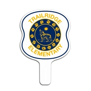Hour Glass - Weather Resistant Hand Fan, Made Of Corrugated Plastic, Approximately 8" X 12"