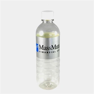 Logo L'eau - Bottled Water With Laminated Label With White Sports Cap, 16.9 Oz