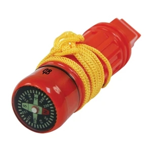 Survival Tool. Includes A Whistle, Mirror, Compass, Flint And Waterproof Matchbox