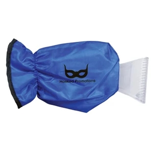 Small Hand Mitt With Ice Scraper. Mitt Keeps Hand Warm And Dry While Scraping Ice