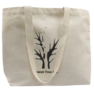 Bag Designs (tm) - Eco-friendly 100% Organic Cotton Tote Bag With Cotton Webbed Handles