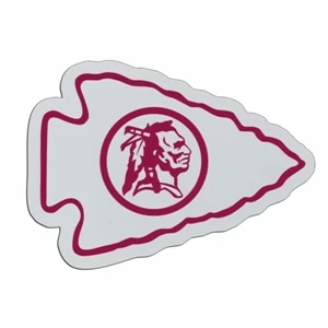 Arrowhead - Lightweight Plastic Sports Badge With Safety Pin Or Magnet Backing