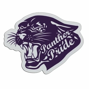 Panther - Lightweight Plastic Sports Badge With Safety Pin Or Magnet Backing
