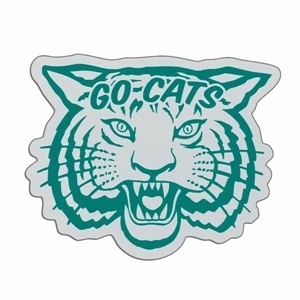 Tiger - Lightweight Plastic Sports Badge With Safety Pin Or Magnet Backing