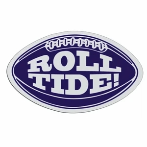 Football - Lightweight Plastic Sports Badge With Safety Pin Or Magnet Backing