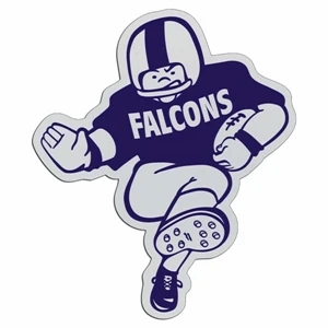 Fooball Player - Lightweight Plastic Sports Badge With Safety Pin Or Magnet Backing