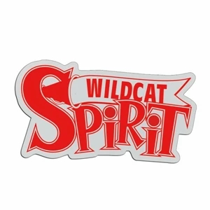 Spirit - Lightweight Plastic Sports Badge With Safety Pin Or Magnet Backing