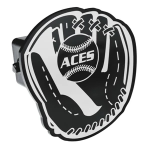 Baseball Glove - Hitch Cover Made Of Durable Abs Plastic, Fits Most 2" Receivers