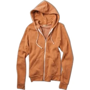 Rocky - Color 2 X L - Unisex Eco-fleece Zip Hoodie With Drawstring Ties