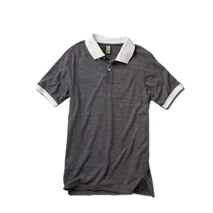 2 X L - Men's Feeder Stripe Polo Shirt Made Of 50% Polyester, 38% Cotton And 12% Rayon