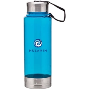 H2go (r) Fusion - Aqua - 23 Oz Single Wall (bpa Free) Acrylic Bottle, Threaded Lid With Stainless Accents