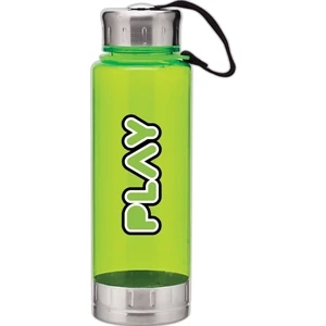 H2go (r) Fusion - Lime - 23 Oz Single Wall (bpa Free) Acrylic Bottle, Threaded Lid With Stainless Accents