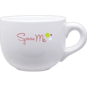 Jumbo - White - Large Ceramic Mug With Handle And A Glossy Finish, 16 Oz