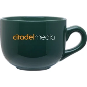 Jumbo - Green - Large Ceramic Mug With Handle And A Glossy Finish, 16 Oz