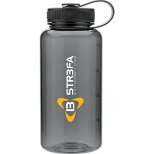 H2go (r) Wide - Graphite - 34 Oz Single Wall (bpa Free) Eastman Tritan Copolyester Bottle With Two-tone Lid