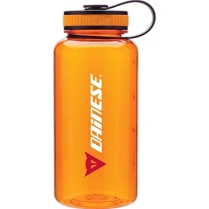 H2go (r) Wide - Tangerine - 34 Oz Single Wall (bpa Free) Eastman Tritan Copolyester Bottle With Two-tone Lid