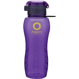 H2go (r) Zuma - Purple - 24 Oz Single Wall (bpa Free) Eastman Tritan (tm) Copolyester Bottle With Flip Lid