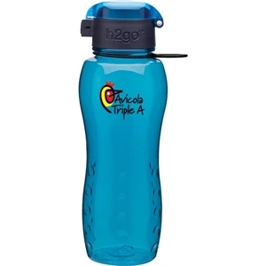 H2go (r) Zuma - Aqua - 24 Oz Single Wall (bpa Free) Eastman Tritan (tm) Copolyester Bottle With Flip Lid