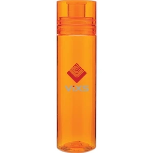 H2go (r) Trio - Tangerine - 20 Oz Single Wall (bpa Free) Eastman Tritan (tm) Copolyester Bottle With Threaded Lid