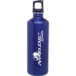 H2go (r) Classic - Blue - 24 Oz Single Wall 18/8 Stainless Steel Water Bottle With Threaded 2-tone Lid