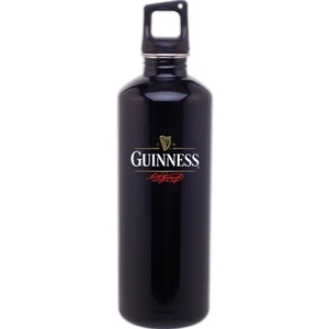 H2go (r) Classic - Black - 24 Oz Single Wall 18/8 Stainless Steel Water Bottle With Threaded 2-tone Lid