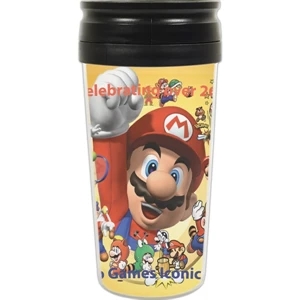 16 Oz Basic Double Wall Acrylic Tumbler And 4 Color Process Paper Inserts