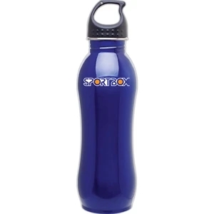 H2go (r) Balance - Blue - 24 Oz. Single Wall 18/8 Stainless Steel Sport Bottle With Threaded Lid