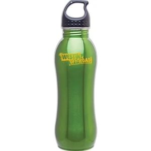 H2go (r) Balance - Apple - 24 Oz. Single Wall 18/8 Stainless Steel Sport Bottle With Threaded Lid