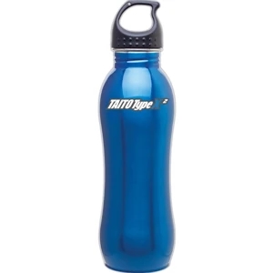 H2go (r) Balance - Electric Blue - 24 Oz. Single Wall 18/8 Stainless Steel Sport Bottle With Threaded Lid